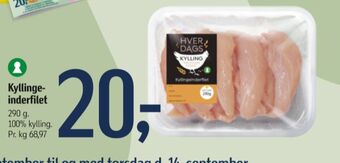 Føtex Hverdags kyllingeinderfileter tilbud