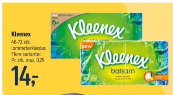 Føtex Kleenex lommetørklæder tilbud