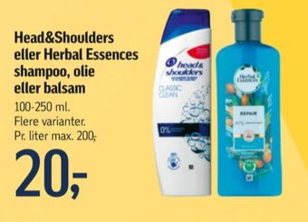 Føtex Head&shoulders shampoo tilbud