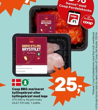 Kvickly Coop kyllingebrystfilet tilbud