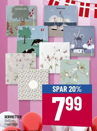 Løvbjerg Ukendt servietter tilbud