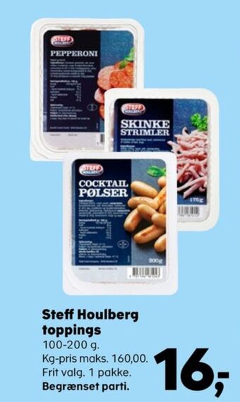 Kvickly Steff houlberg cocktailpølser tilbud