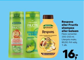 Kvickly Fructis shampoo tilbud
