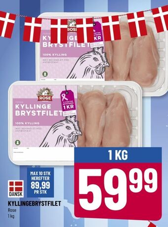 Løvbjerg Rose kyllingebrystfilet tilbud