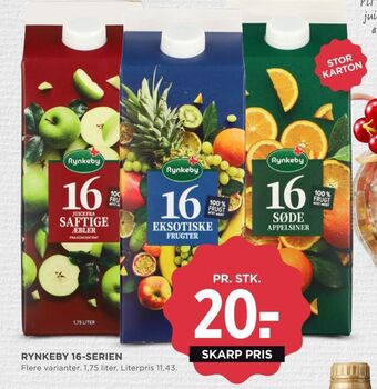 MENY 16 serie appelsinjuice søde tilbud