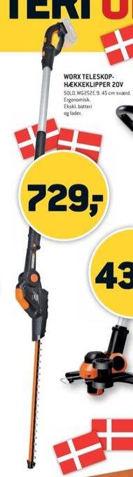 XL-BYG Worx professional hækkeklipper tilbud