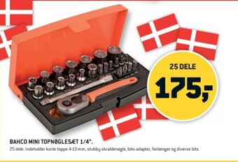 XL-BYG Bahco topnøglesæt tilbud
