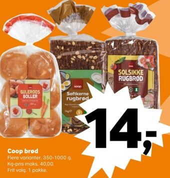 SuperBrugsen Coop softkernerugbrød tilbud