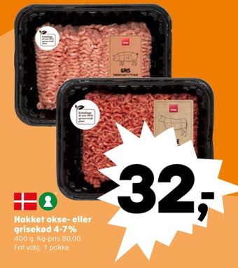SuperBrugsen Coop hakket oksekød tilbud