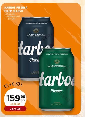 Scandinavian Park Harboe pilsner eller classic tilbud