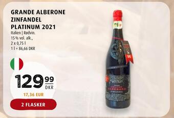 Scandinavian Park Grande alberone zinfandel platinum 2021 tilbud