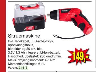Harald Nyborg Skruemaskine tilbud
