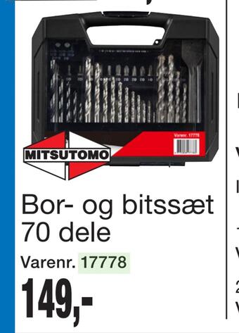 Harald Nyborg Bor- og bitssæt 70 dele tilbud