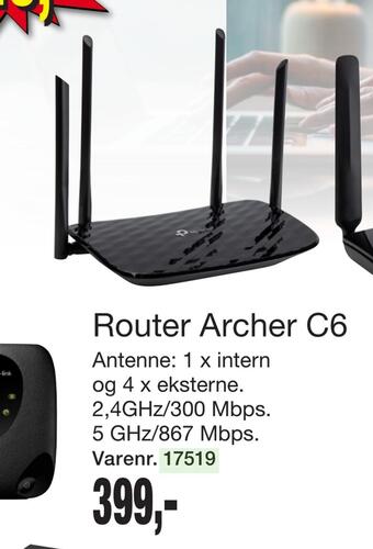Harald Nyborg Router archer c6 tilbud