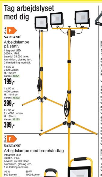 Harald Nyborg Arbejdslampe på stativ tilbud