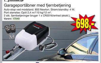 Harald Nyborg Garageportåbner med fjernbetjening tilbud