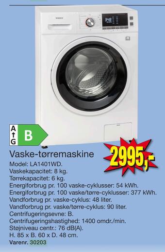 Harald Nyborg Vaske-tørremaskine tilbud