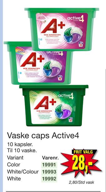 Harald Nyborg Vaske caps active4 tilbud