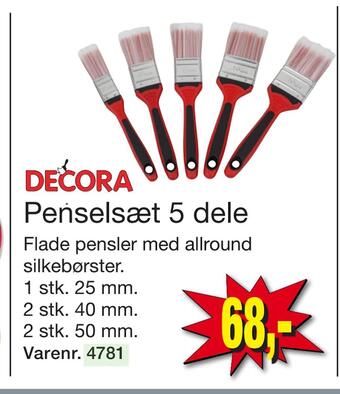 Penselsæt 5 dele
