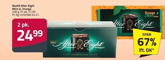 Fleggaard Nestlé after eight mint. el. orange 2 pk tilbud