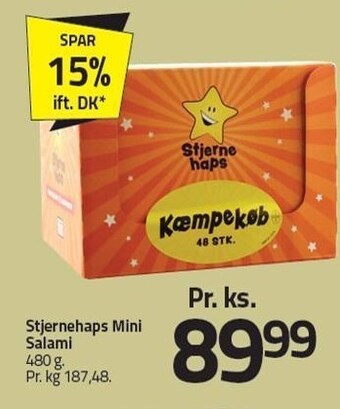 Fleggaard Stjernehaps mini salami pr ks tilbud