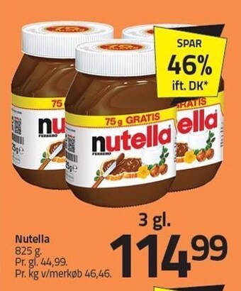 Fleggaard Nutella 3 glas tilbud