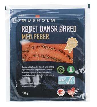 Røget dansk ørred, 100 g
