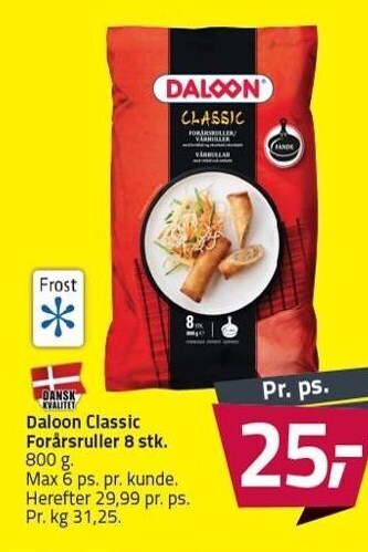 Fleggaard Daloon classic forårsruller tilbud