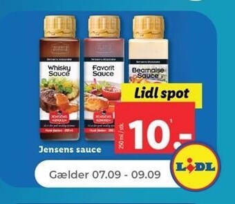 Netto Jensens sauce, flere varianter tilbud