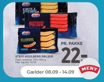 Netto Steff houlberg pølser, flere varianter tilbud