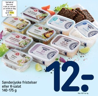 REMA 1000 Sønderjyske fristelser eller k-salat tilbud