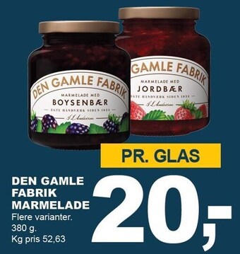 Den gamle fabrik marmelade