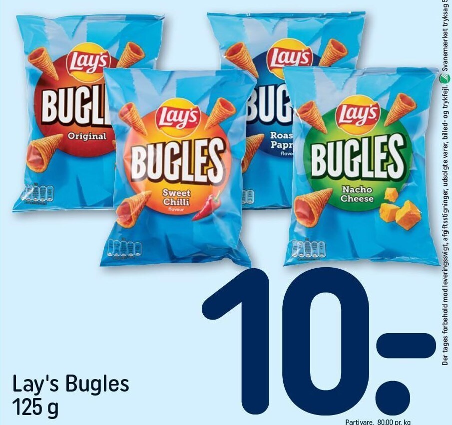 Lay's bugles tilbud hos Rema 1000