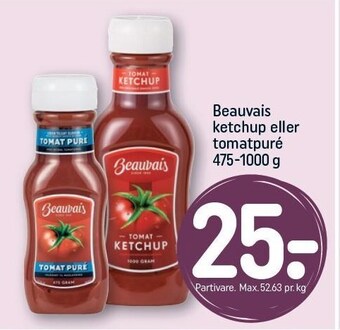 REMA 1000 Beauvais ketchup eller tomatpuré tilbud