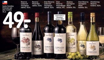 REMA 1000 Santa carolina chilensk rød- eller hvidvin tilbud