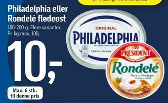 Føtex Philadelphia eller Rondelé flødeost tilbud