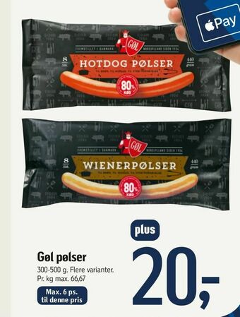Føtex Gøl pølser tilbud