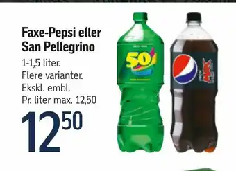 Føtex Faxe-Pepsi eller San Pellegrino tilbud
