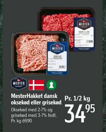 Føtex MesterHakket dansk oksekød eller grisekød tilbud