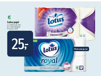 Føtex Lotus papir tilbud