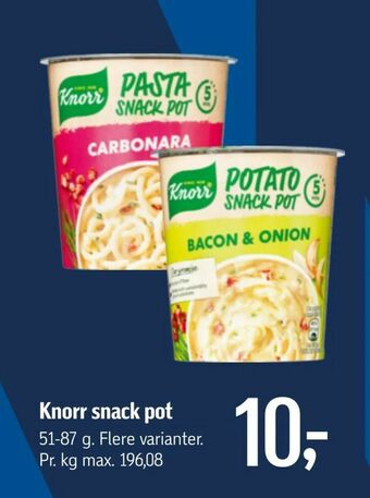 Føtex Knorr snack pot tilbud