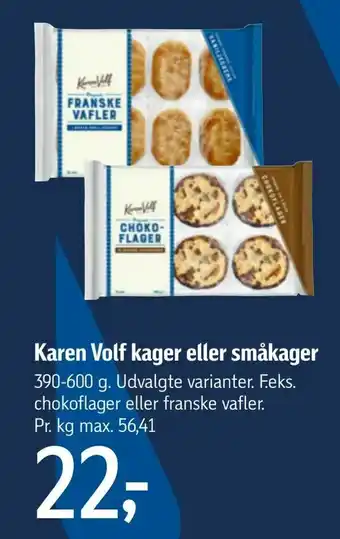 Føtex Karen Volf kager eller småkager tilbud