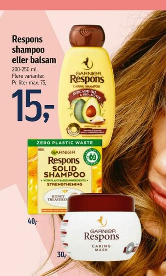 Føtex Respons shampoo eller balsam tilbud
