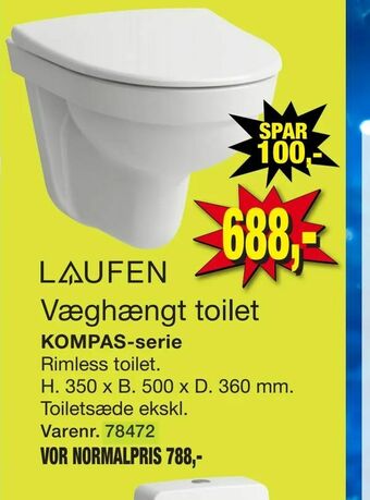 Harald Nyborg Væghængt toilet tilbud