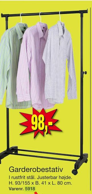 Harald Nyborg Garderobestativ tilbud