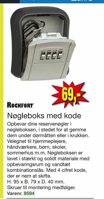 Harald Nyborg Nøgleboks med kode tilbud