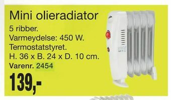 Harald Nyborg Mini olieradiator tilbud