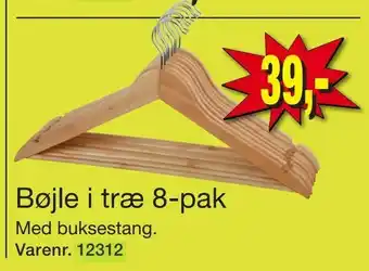 Harald Nyborg Bøjle i træ 8-pak tilbud