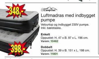 Harald Nyborg Luftmadras med indbygget pumpe tilbud