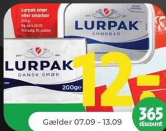 Netto Lurpak smør eller smørbar tilbud